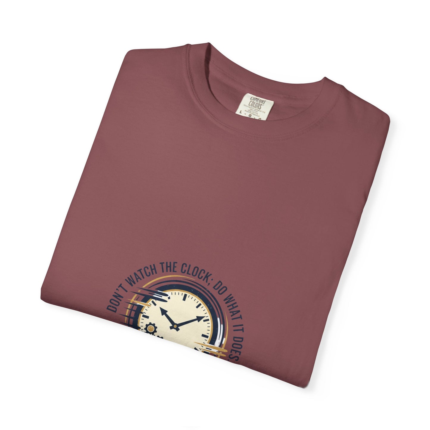 Keep Going Clock Graphic T-Shirt — Inspirational Quote Tee