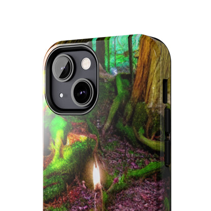 Forest Moss Candle Phone Case — Enchanted Woodland Tough Phone Case