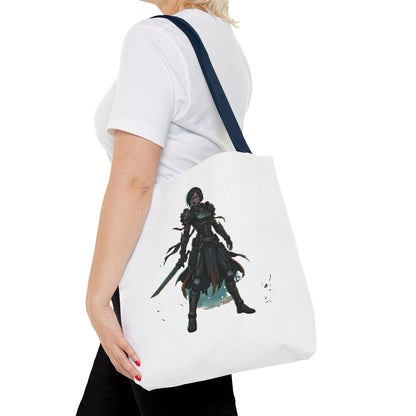 Rogue Warrior Tote Bag – Dark Fantasy Assassin Illustration
