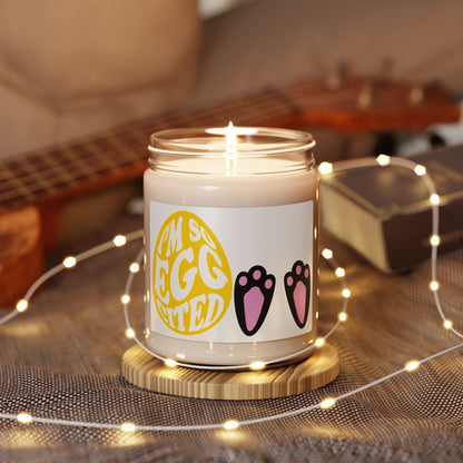 Soy Candle — "I'm So Eggcited" Easter Scented Candle (9oz)