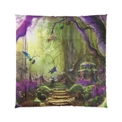 Enchanted Forest Comforter — Fantasy Fairy Path Bedding