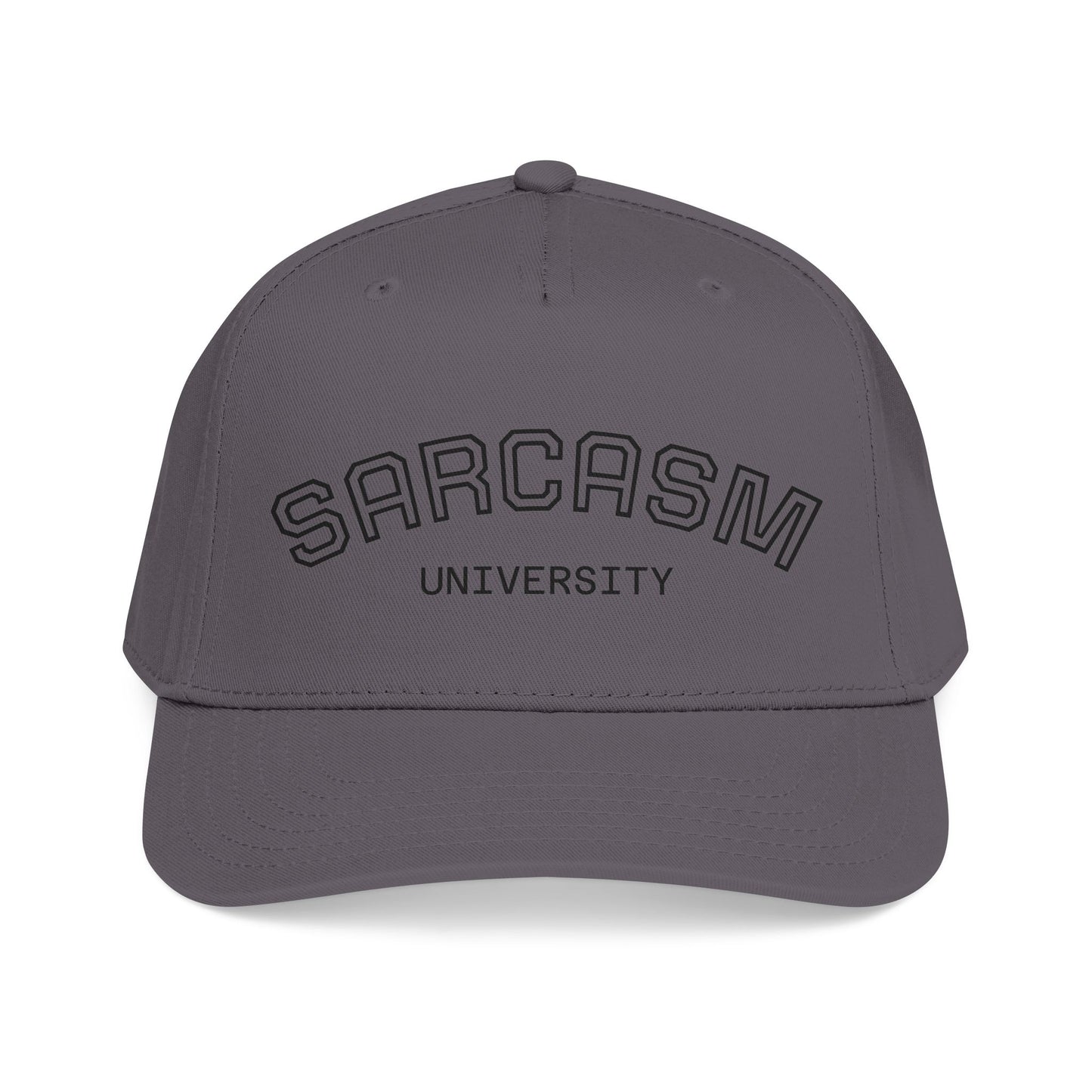 Sarcasm University Baseball Cap — Funny Embroidered Mid-Profile Hat
