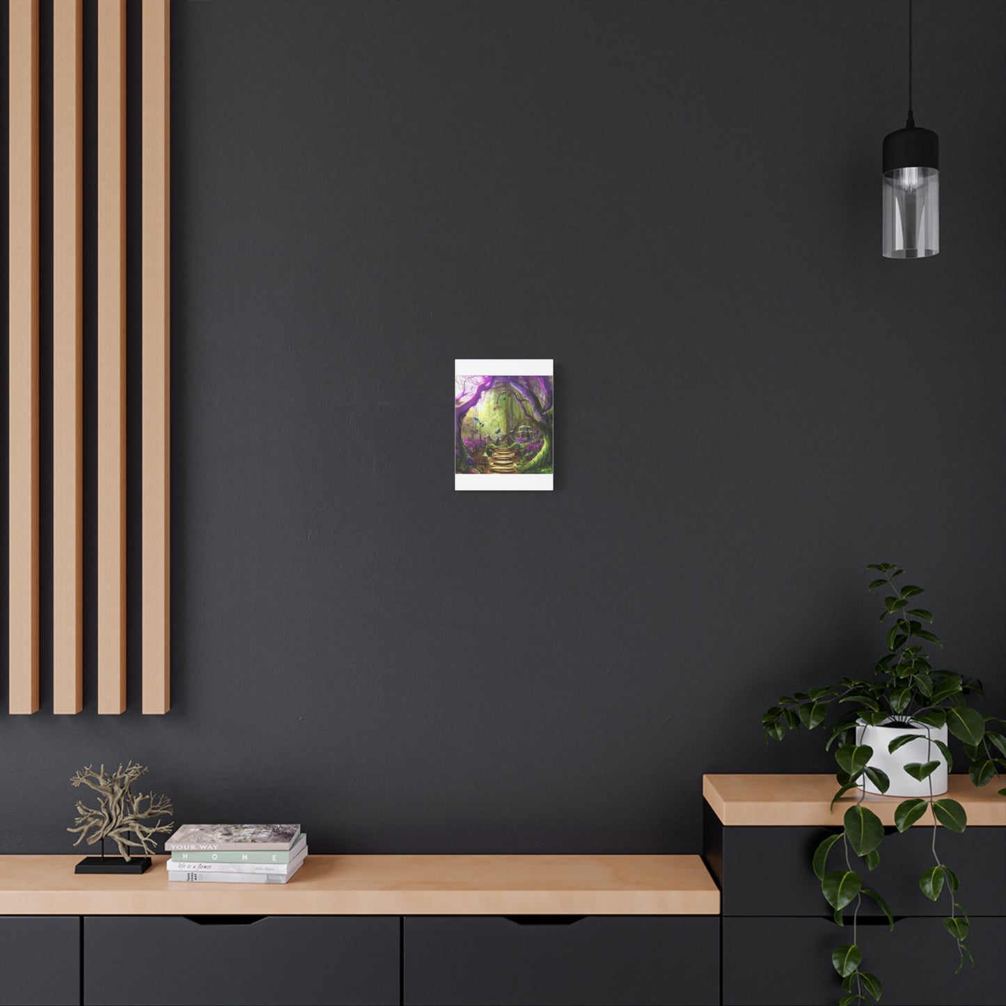 Enchanted Fairy Forest Canvas Wall Art — Magical Woodland Pathway