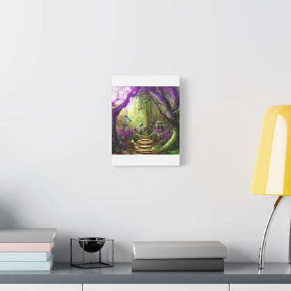 Enchanted Fairy Forest Canvas Wall Art — Magical Woodland Pathway