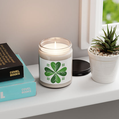 Soy Candle — Green Clover Floral Scented 9oz (St. Patrick’s Day)