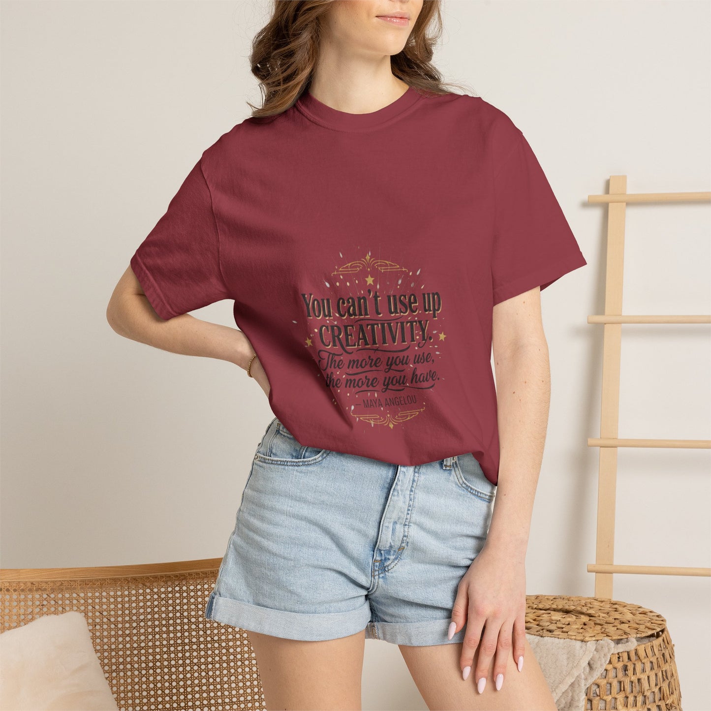 Creativity Quote T-Shirt — "You can't use up creativity" Motivational Graphic Tee