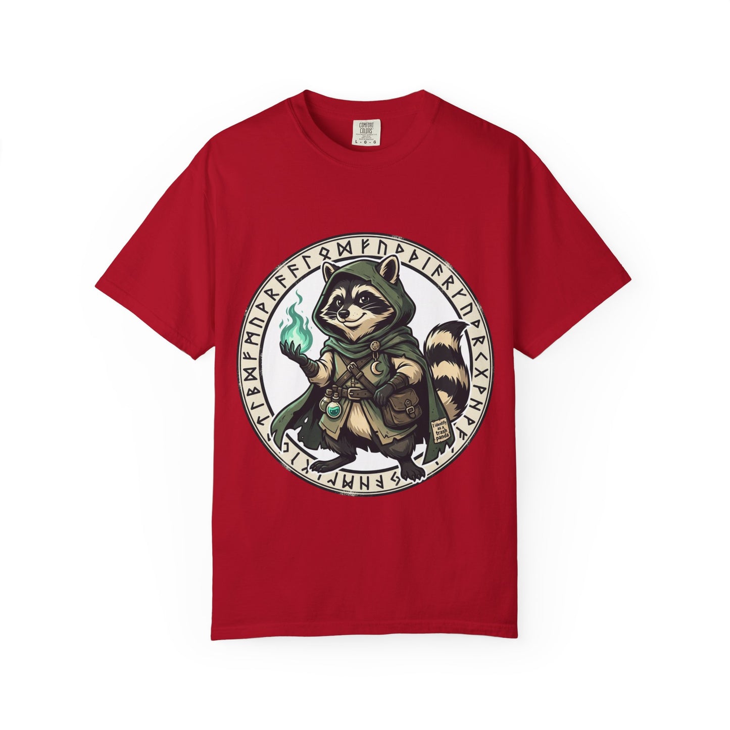 Raccoon Wizard T-Shirt – Cute Fantasy Mage Graphic Tee