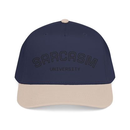 Sarcasm University Baseball Cap — Funny Embroidered Mid-Profile Hat