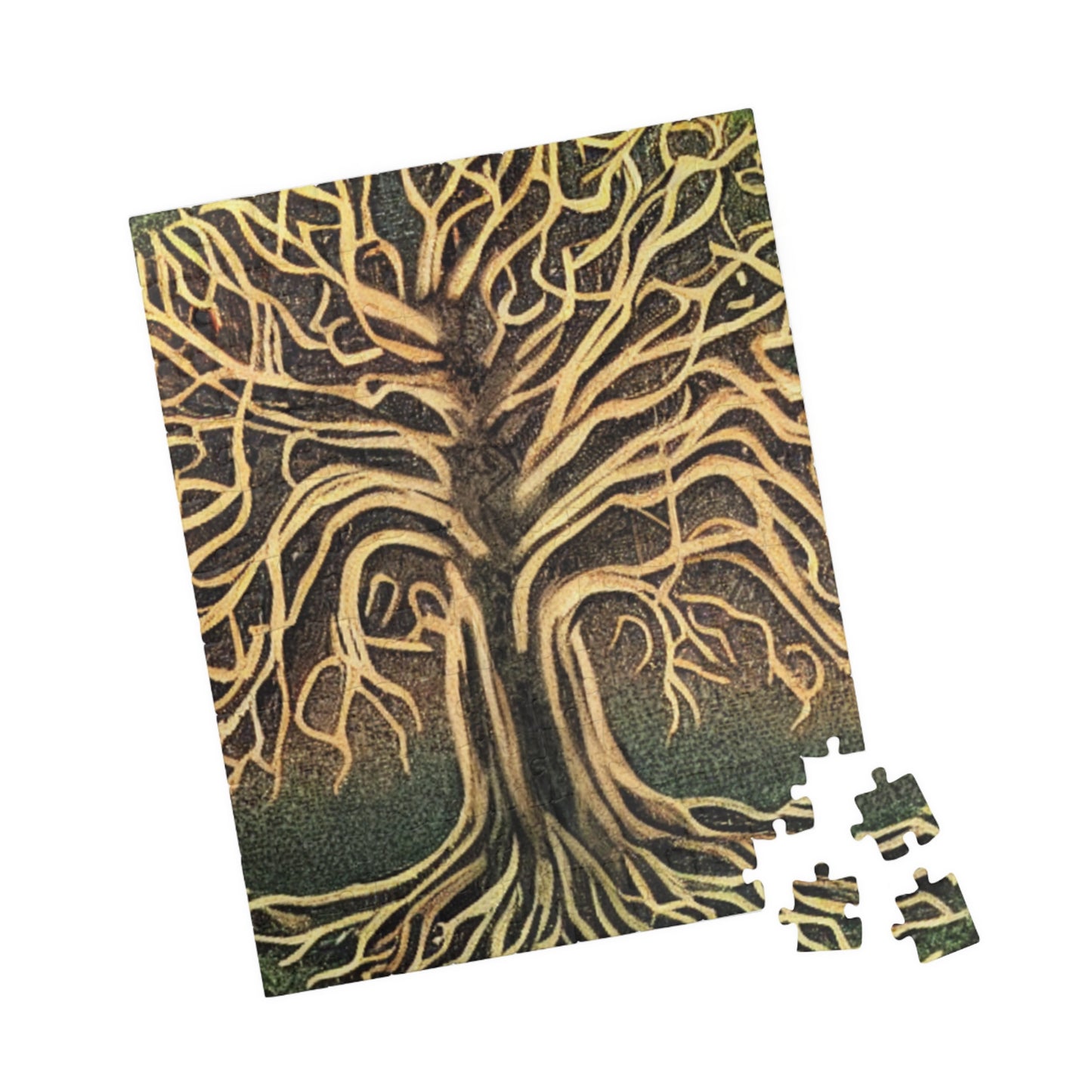 Tree of Life Jigsaw Puzzle — Intricate Root & Branch Art (110–1014 pcs)