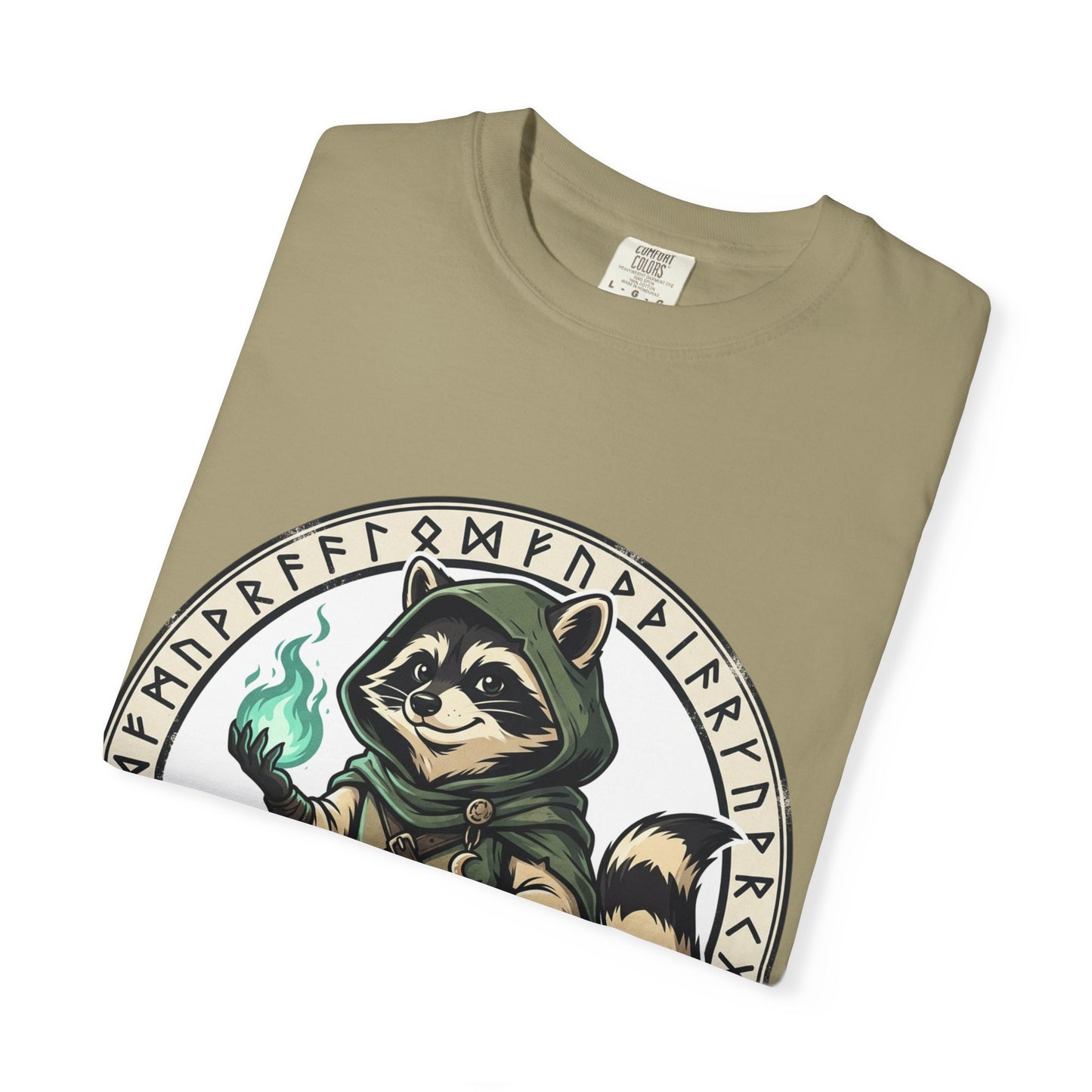 Raccoon Wizard T-Shirt – Cute Fantasy Mage Graphic Tee