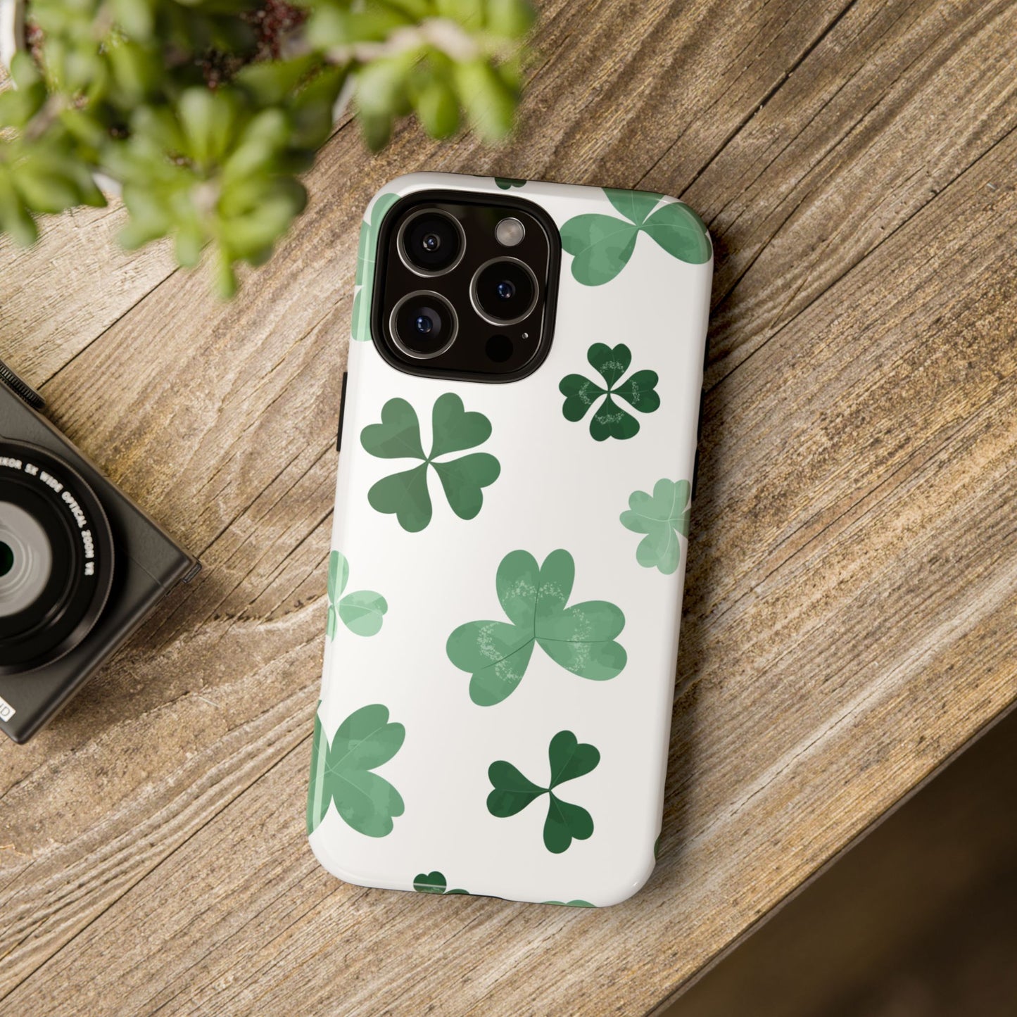 Shamrock Tough Phone Case — St. Patrick’s Day Clover Protective Cover