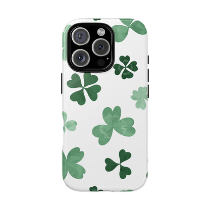 Shamrock Tough Phone Case — St. Patrick’s Day Clover Protective Cover