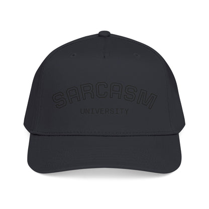 Sarcasm University Baseball Cap — Funny Embroidered Mid-Profile Hat