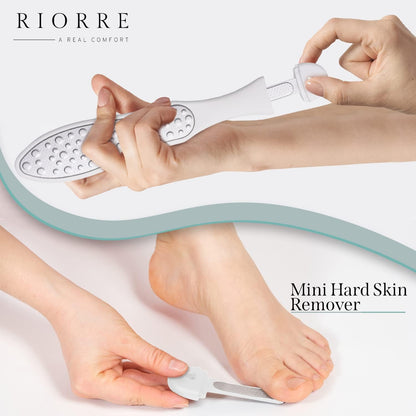 Professional Foot Scrubber for Hard Skin - Pack 1 (3 in 1) Pedicure Foot File, Foot Scraper & Callus Remover for Feet Leaving Soft & Smooth Heels
