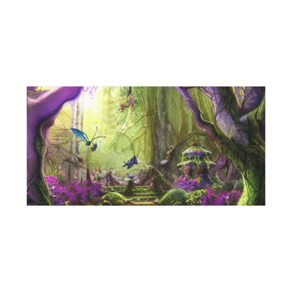 Enchanted Fairy Forest Canvas Wall Art — Magical Woodland Pathway