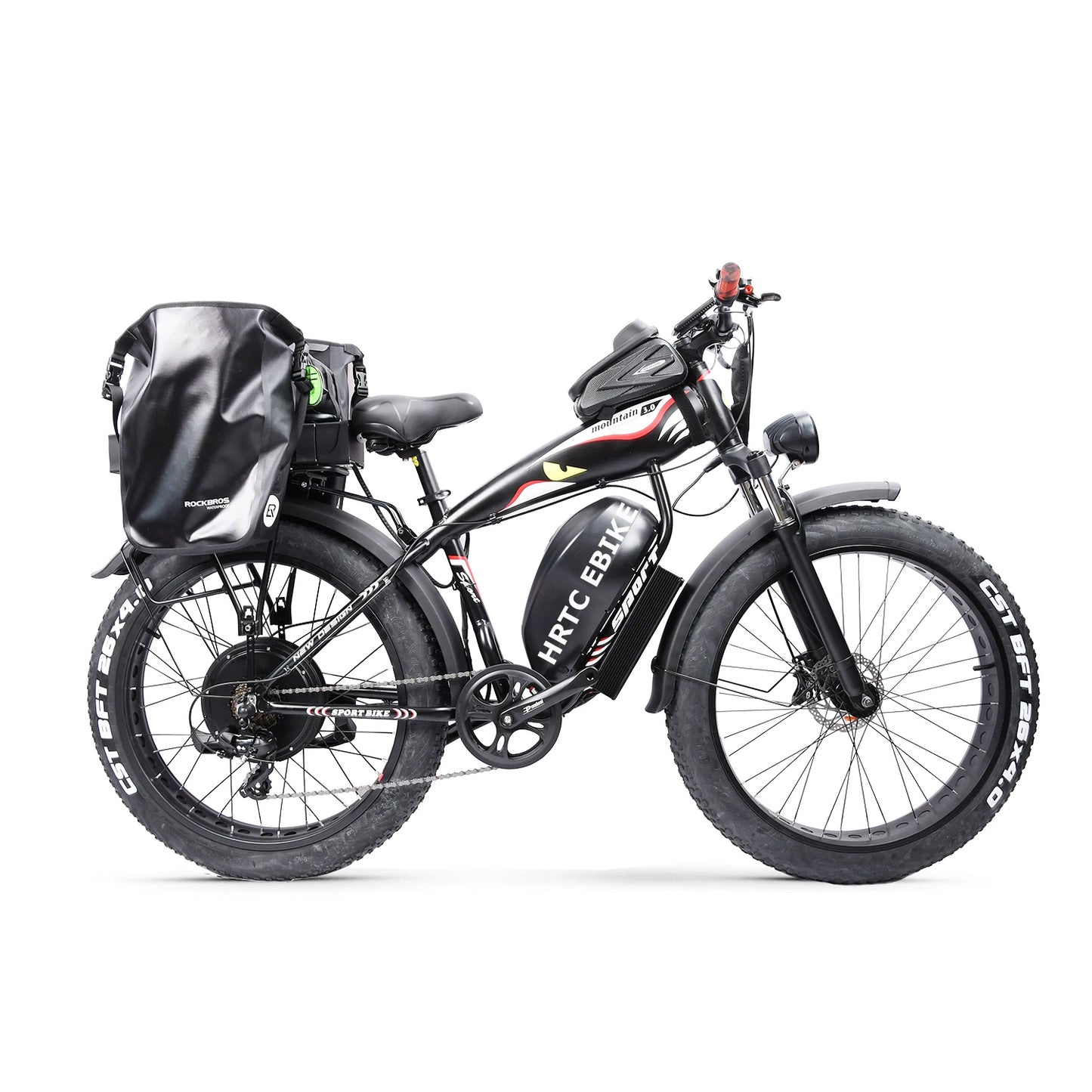 Custom 26Inch Fat Snow Tire Ebike 1500W 48V 70Ah Large Capacity Li-Ion Battery Electric Long-Distance Cycling Bicycle