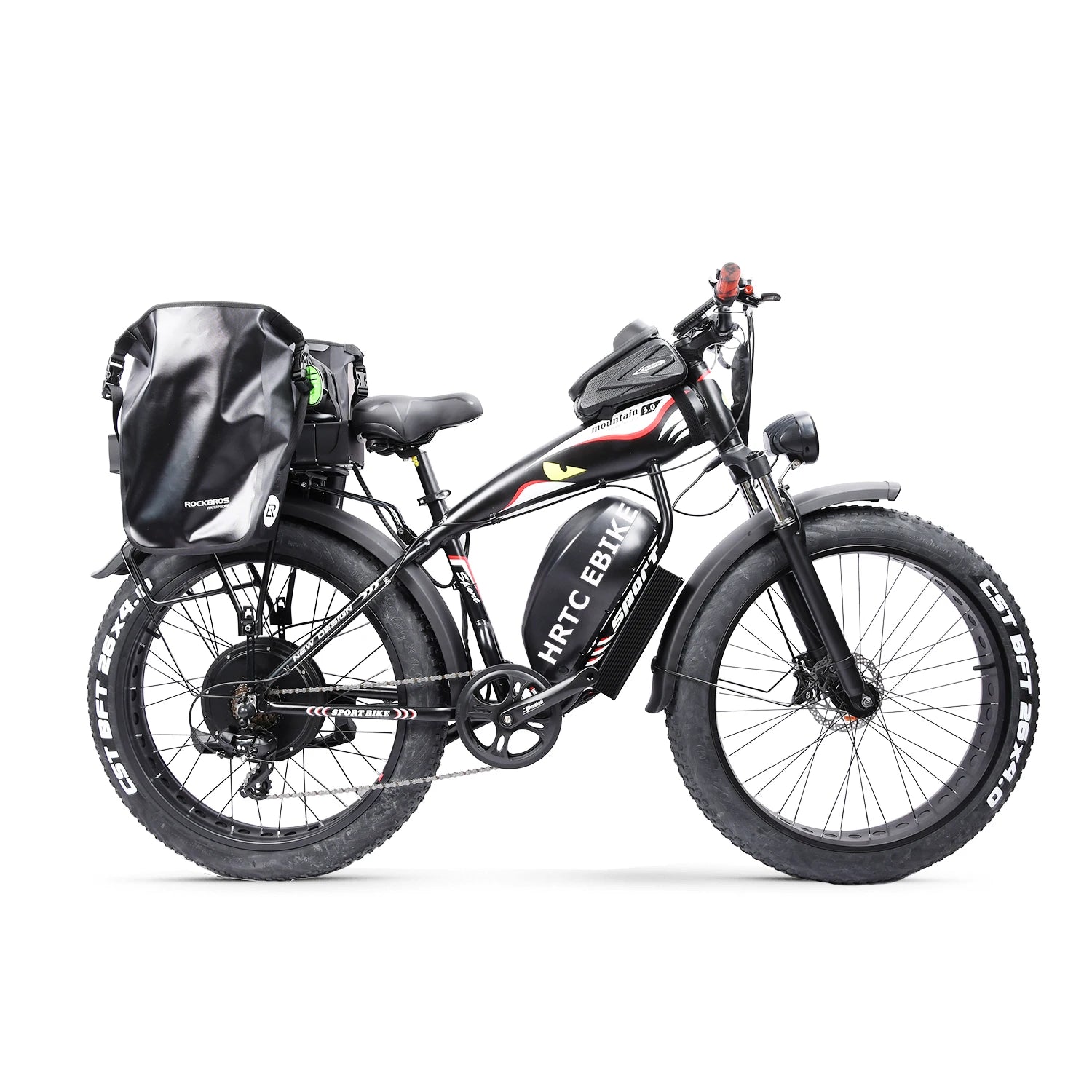 Custom 26Inch Fat Snow Tire Ebike 1500W 48V 70Ah Large Capacity Li-Ion Battery Electric Long-Distance Cycling Bicycle