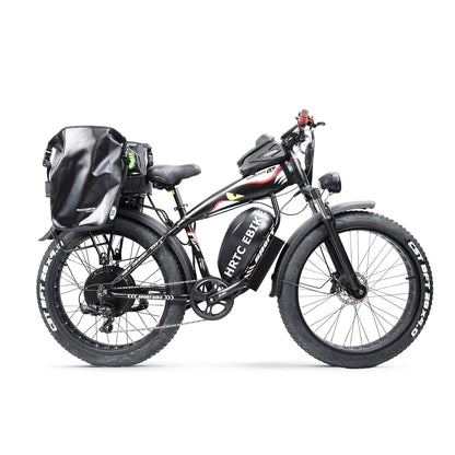 Custom 26Inch Fat Snow Tire Ebike 1500W 48V 70Ah Large Capacity Li-Ion Battery Electric Long-Distance Cycling Bicycle