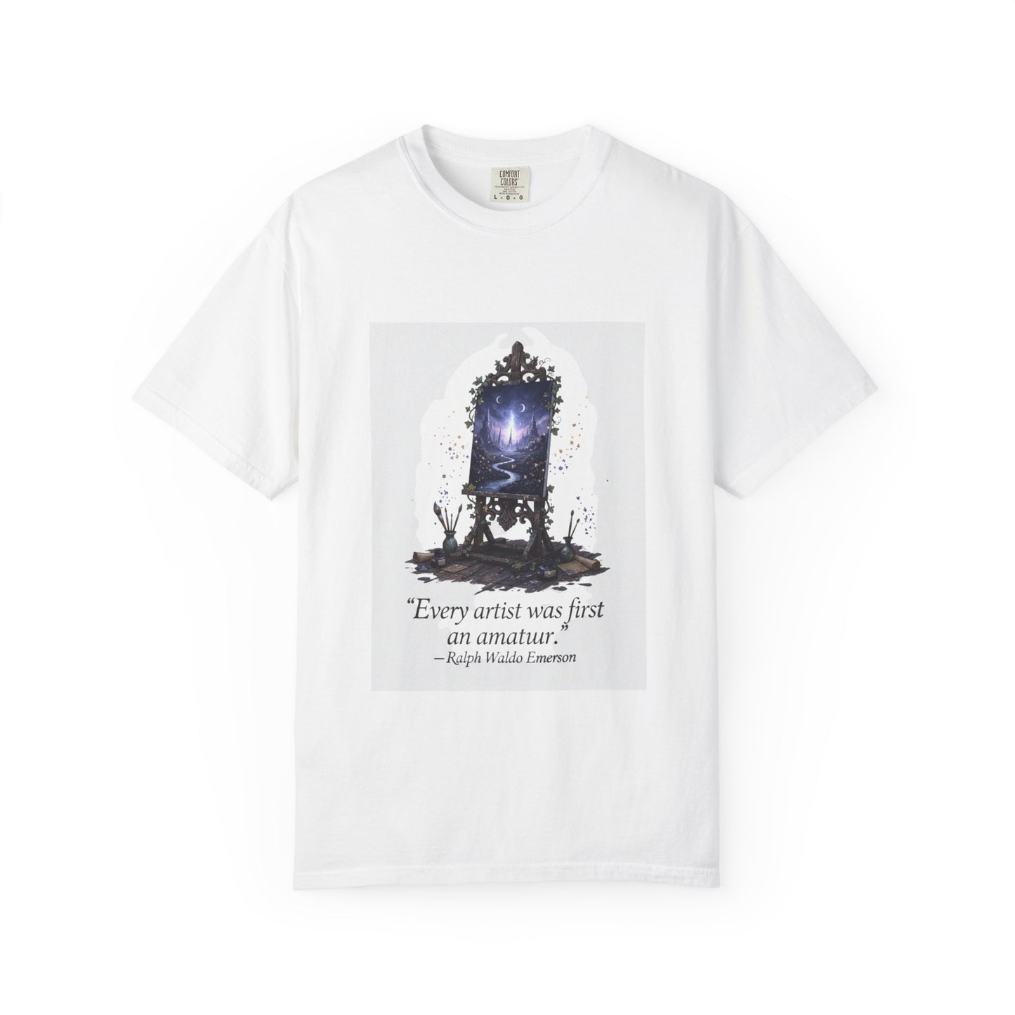 Artistic Mirror T-Shirt — "Every artist was first an amateur" Quote Graphic