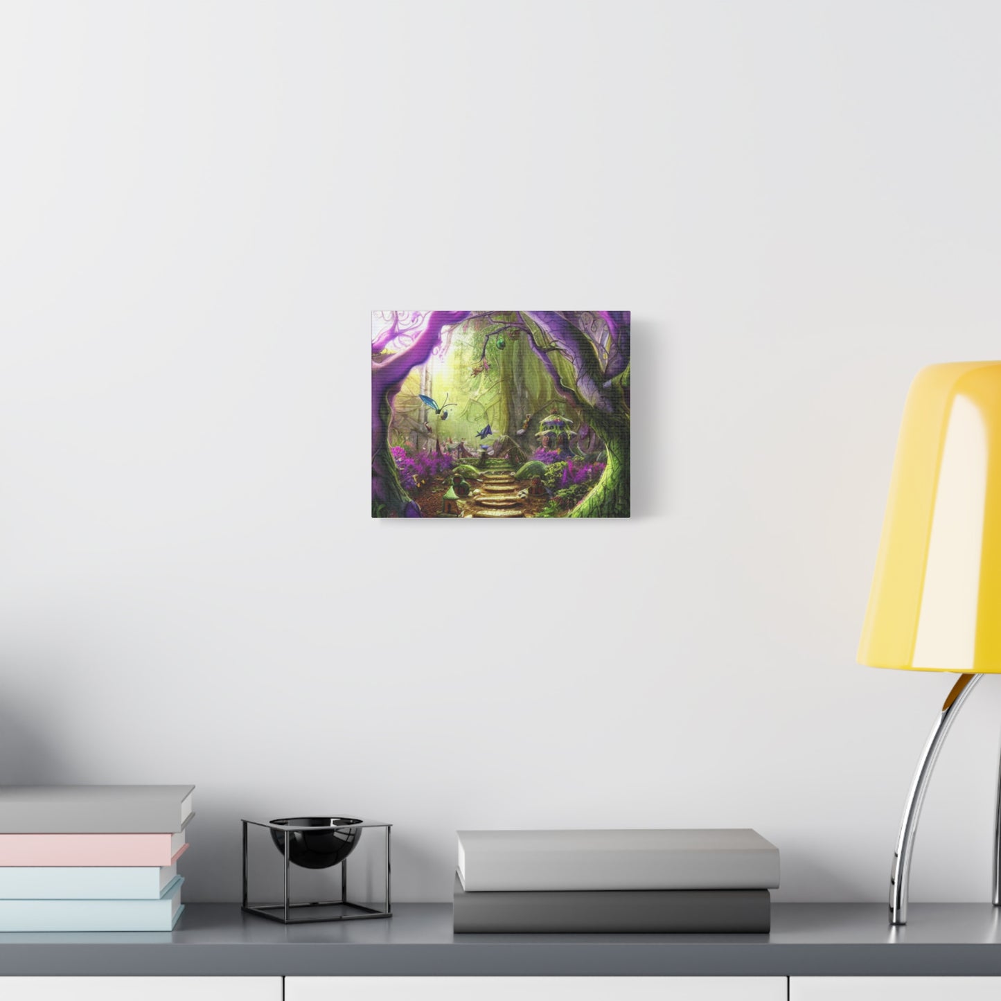 Enchanted Fairy Forest Canvas Wall Art — Magical Woodland Pathway