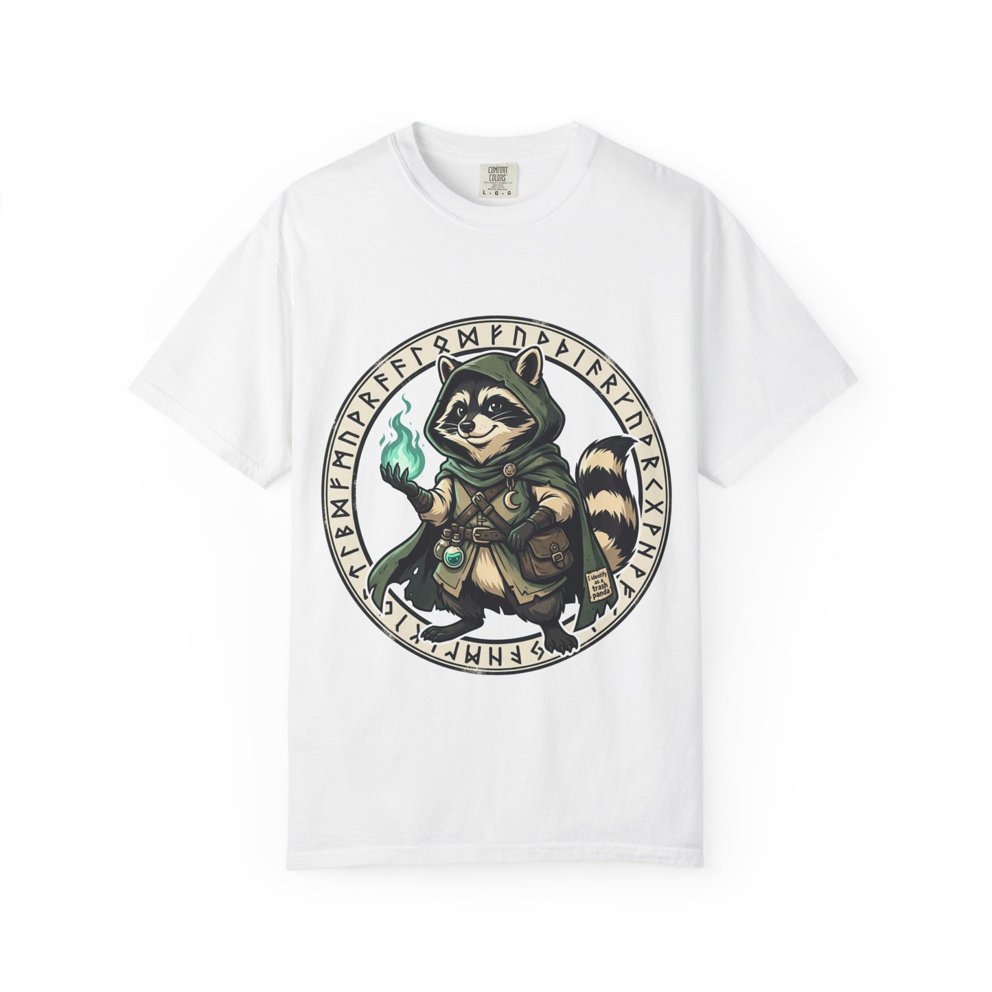 Raccoon Wizard T-Shirt – Cute Fantasy Mage Graphic Tee