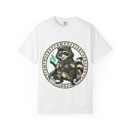 Raccoon Wizard T-Shirt – Cute Fantasy Mage Graphic Tee