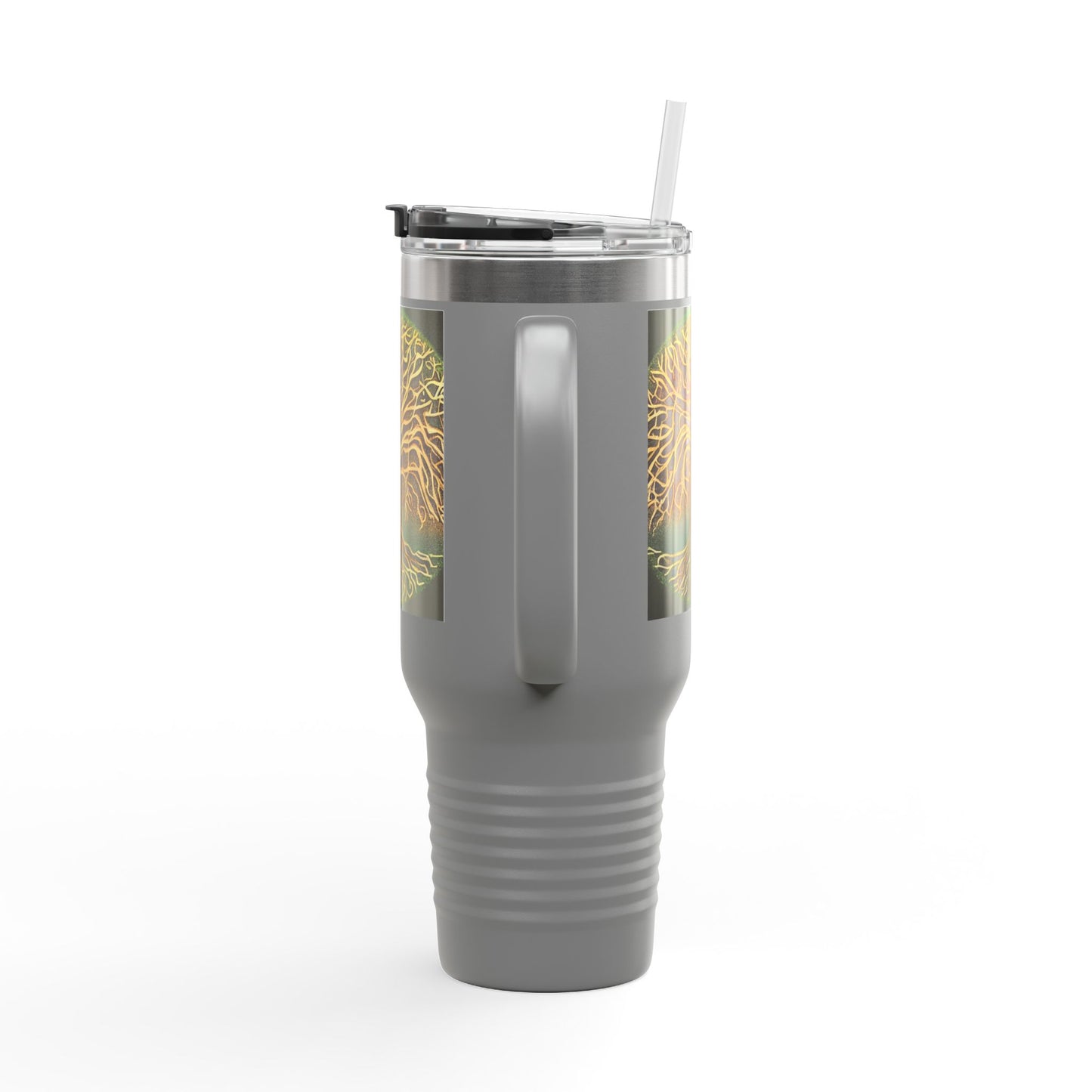 40oz Insulated Travel Mug — Golden Tree of Life Design