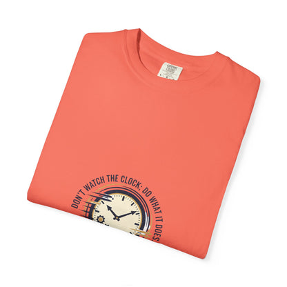 Keep Going Clock Graphic T-Shirt — Inspirational Quote Tee