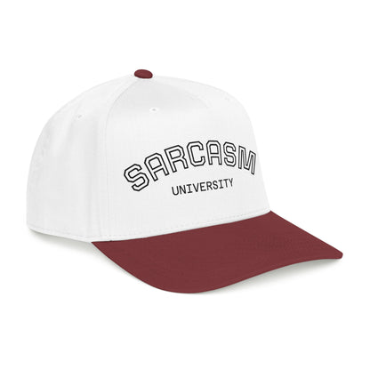 Sarcasm University Baseball Cap — Funny Embroidered Mid-Profile Hat