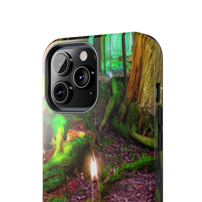 Forest Moss Candle Phone Case — Enchanted Woodland Tough Phone Case