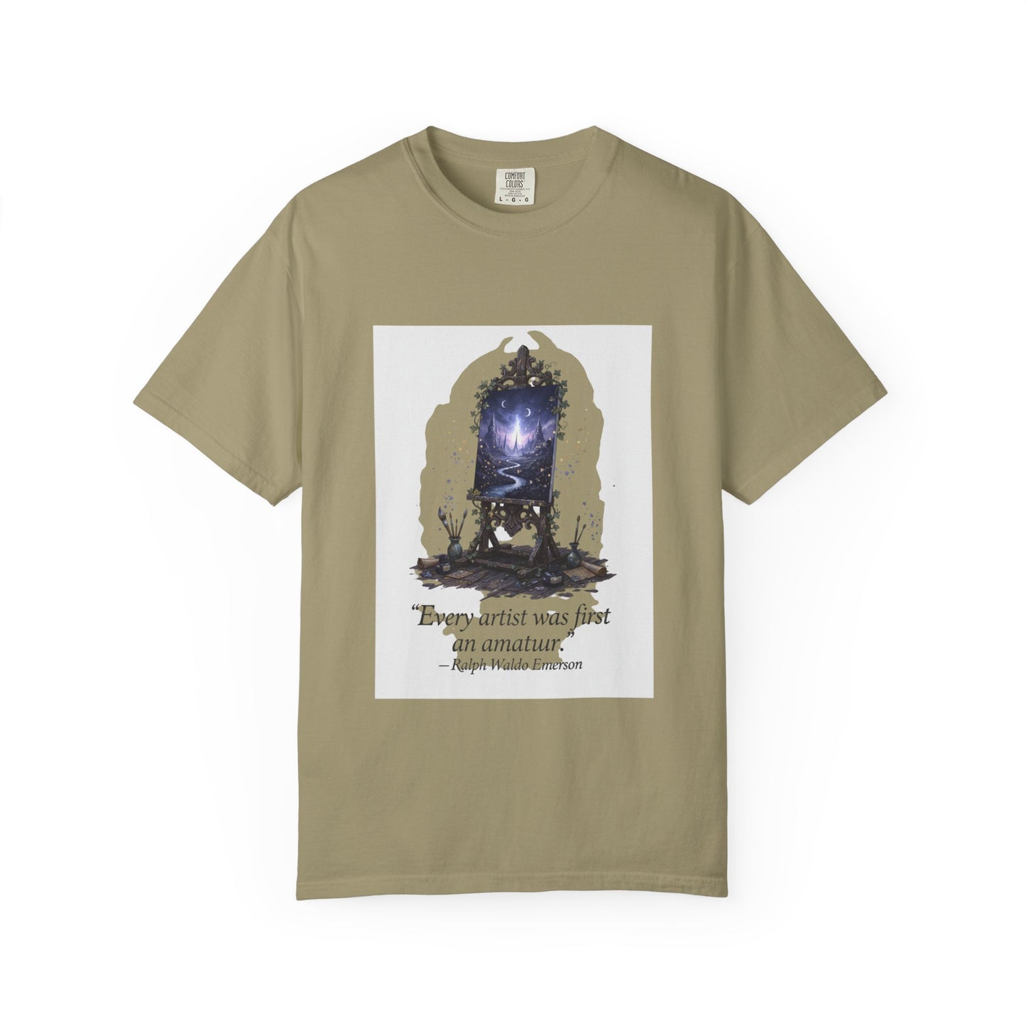 Artistic Mirror T-Shirt — "Every artist was first an amateur" Quote Graphic