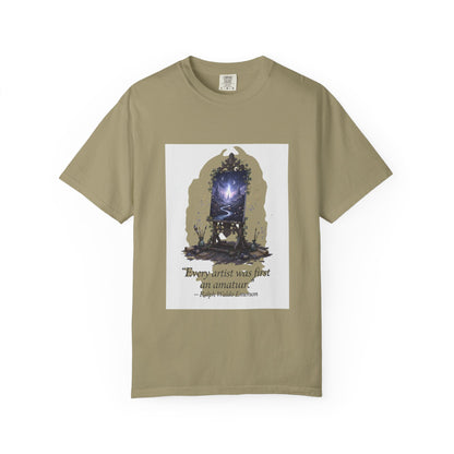 Artistic Mirror T-Shirt — "Every artist was first an amateur" Quote Graphic