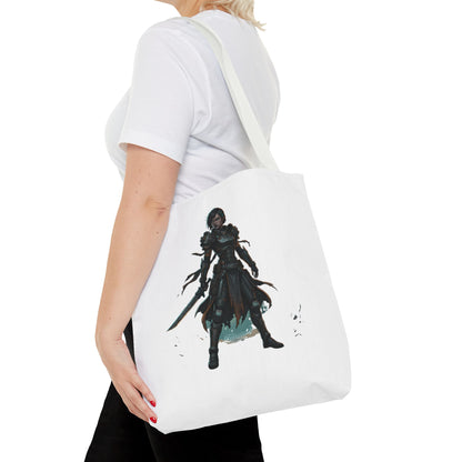 Rogue Warrior Tote Bag – Dark Fantasy Assassin Illustration