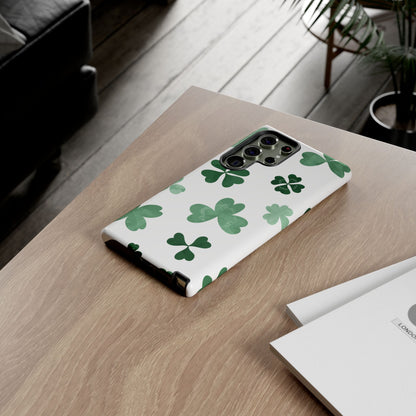 Shamrock Tough Phone Case — St. Patrick’s Day Clover Protective Cover