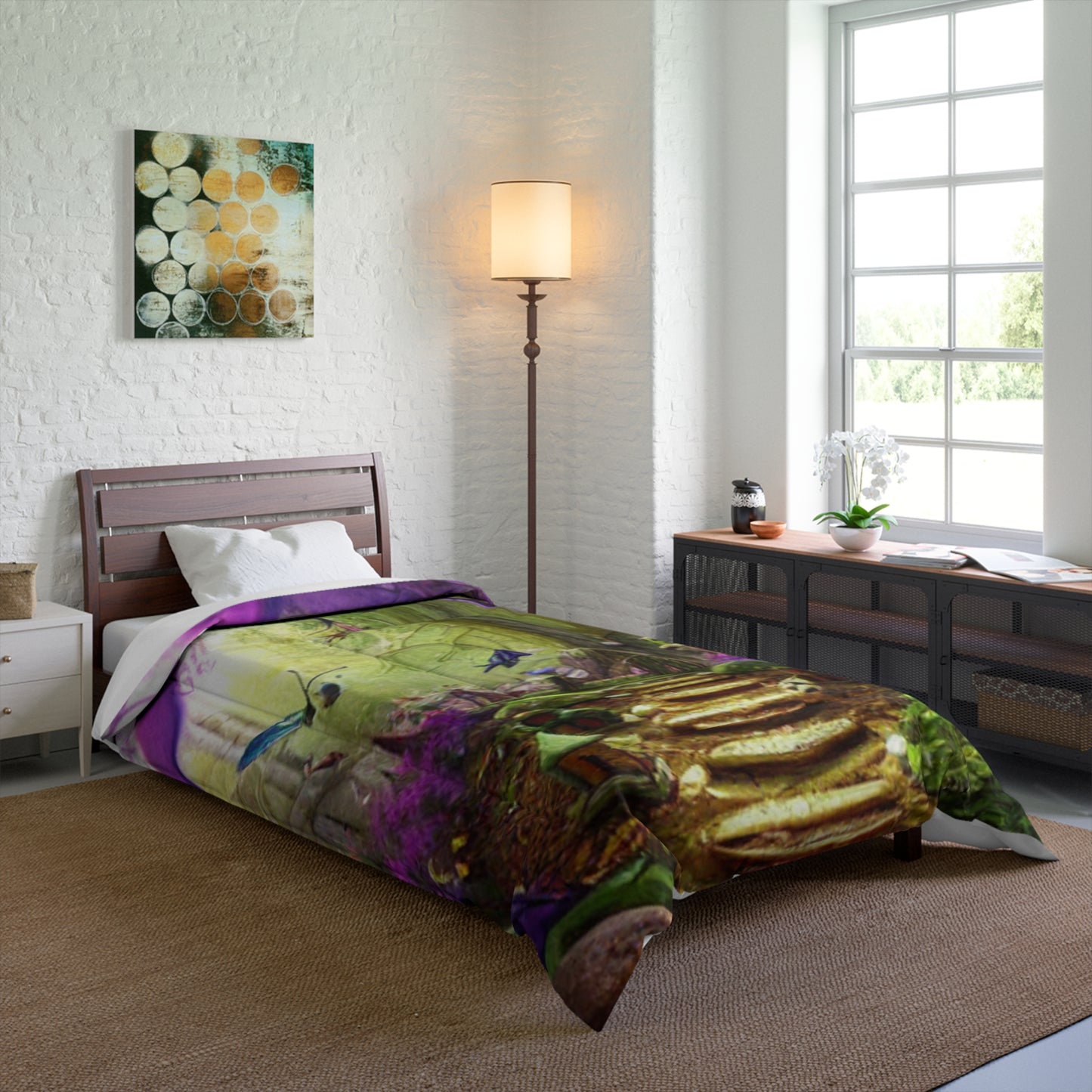 Enchanted Forest Comforter — Fantasy Fairy Path Bedding