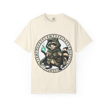Raccoon Wizard T-Shirt – Cute Fantasy Mage Graphic Tee