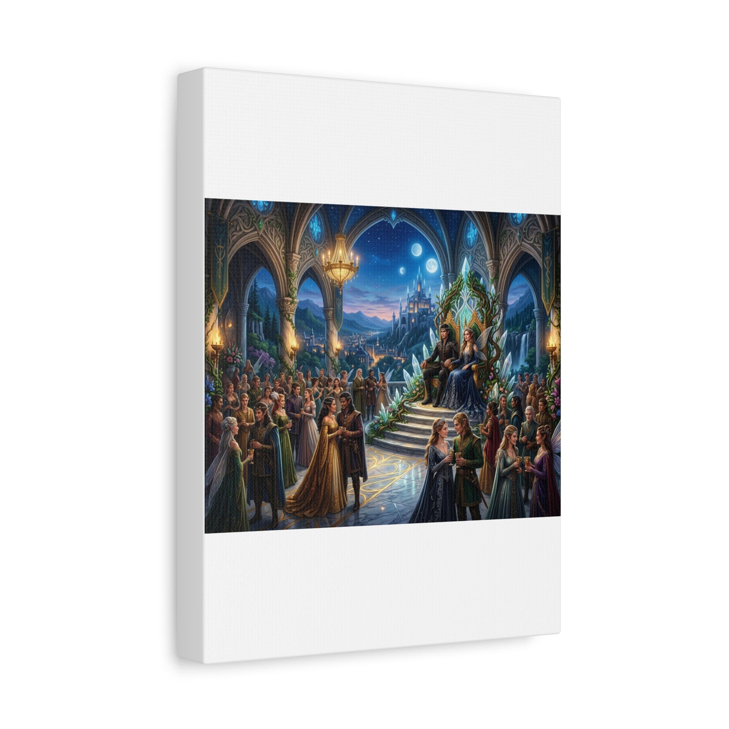 Fantasy Royal Coronation Canvas Art - Matte Stretched Wall Decor
