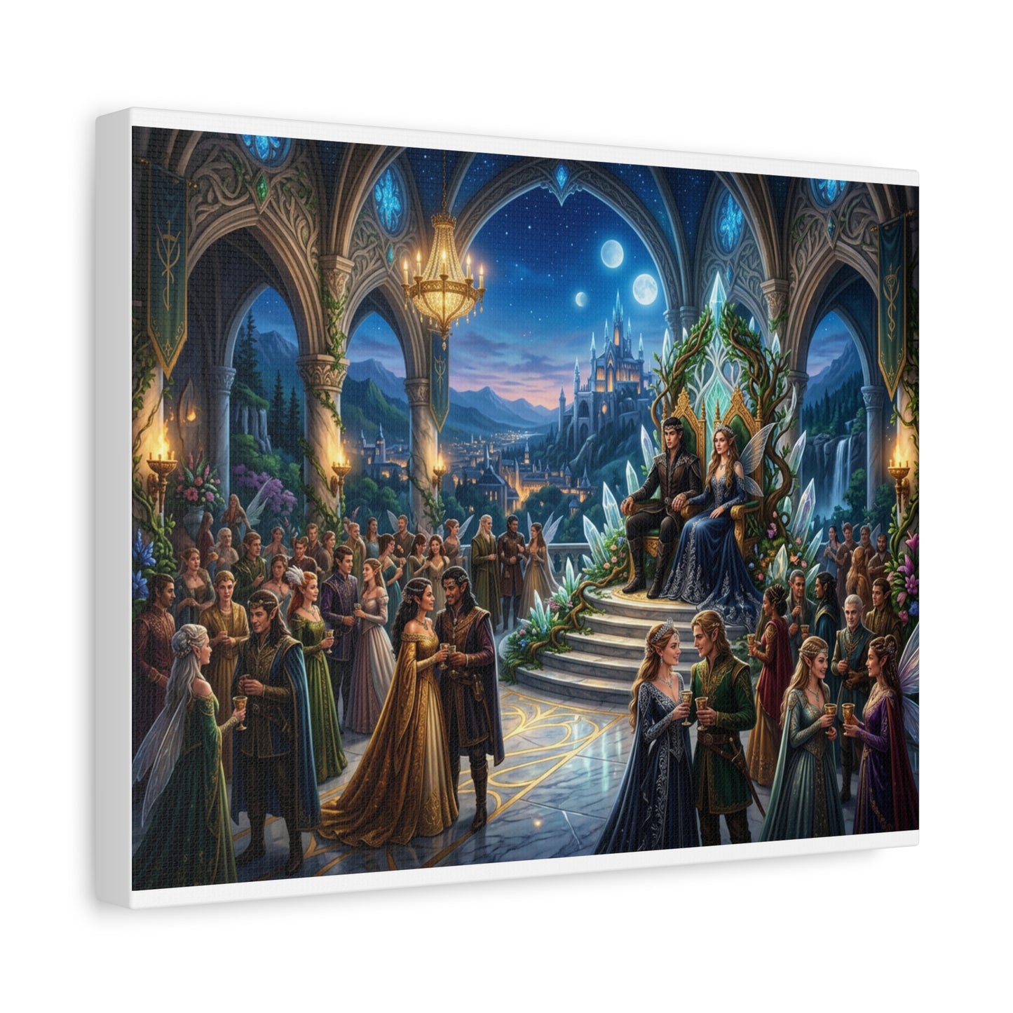 Fantasy Royal Coronation Canvas Art - Matte Stretched Wall Decor