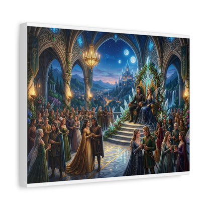 Fantasy Royal Coronation Canvas Art - Matte Stretched Wall Decor