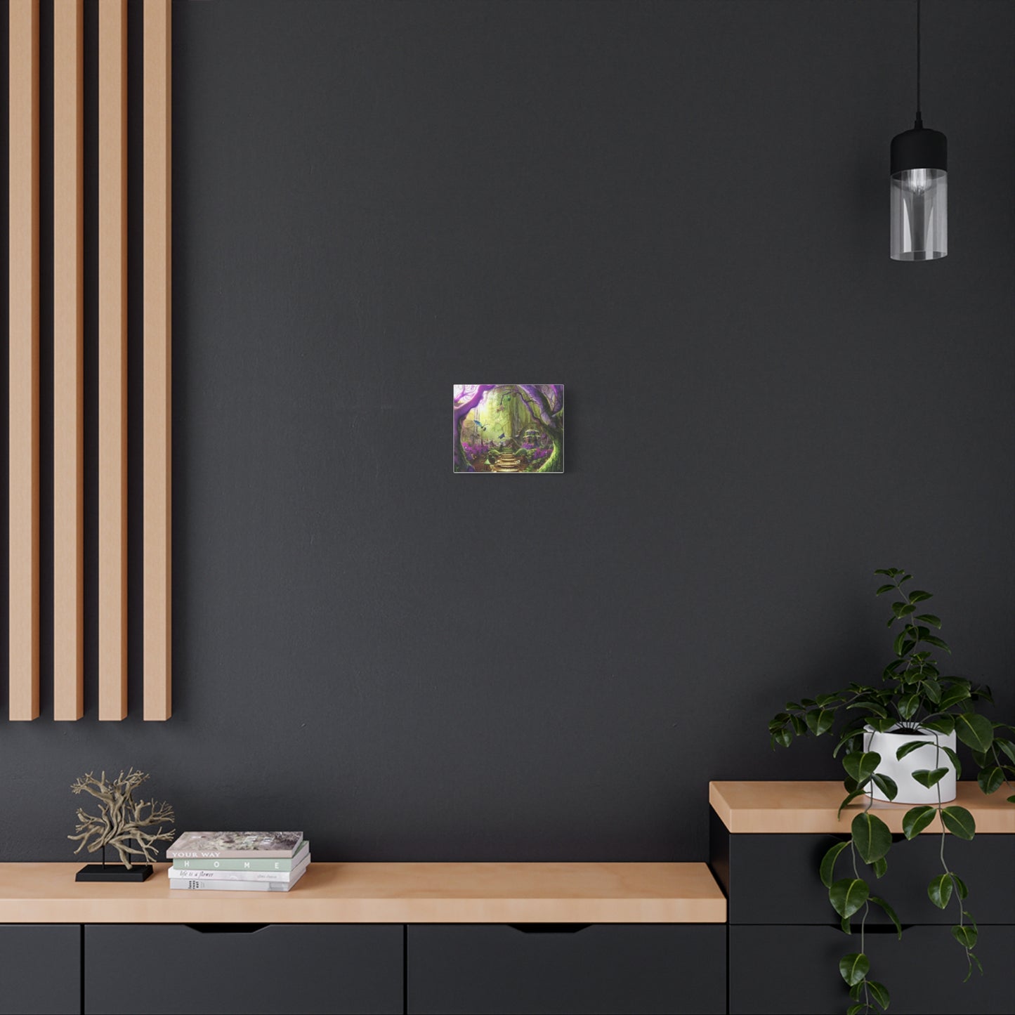 Enchanted Fairy Forest Canvas Wall Art — Magical Woodland Pathway