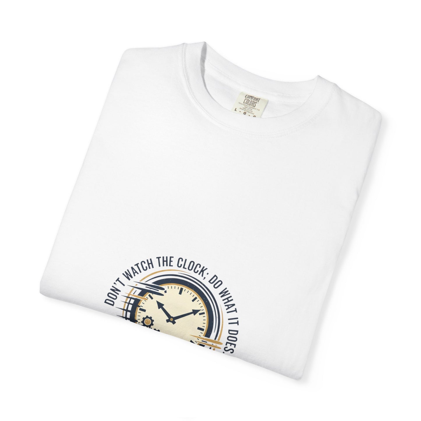 Keep Going Clock Graphic T-Shirt — Inspirational Quote Tee