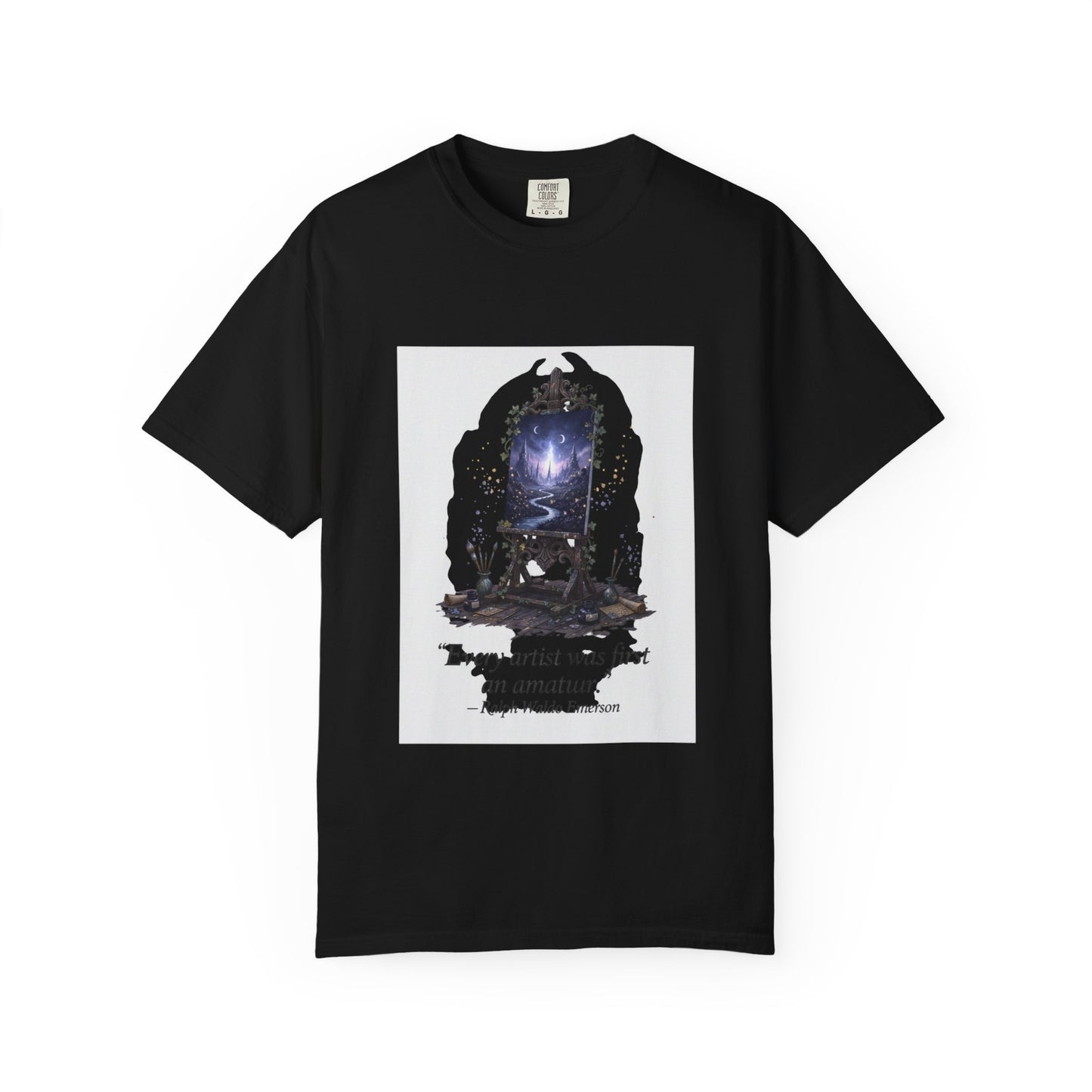 Artistic Mirror T-Shirt — "Every artist was first an amateur" Quote Graphic