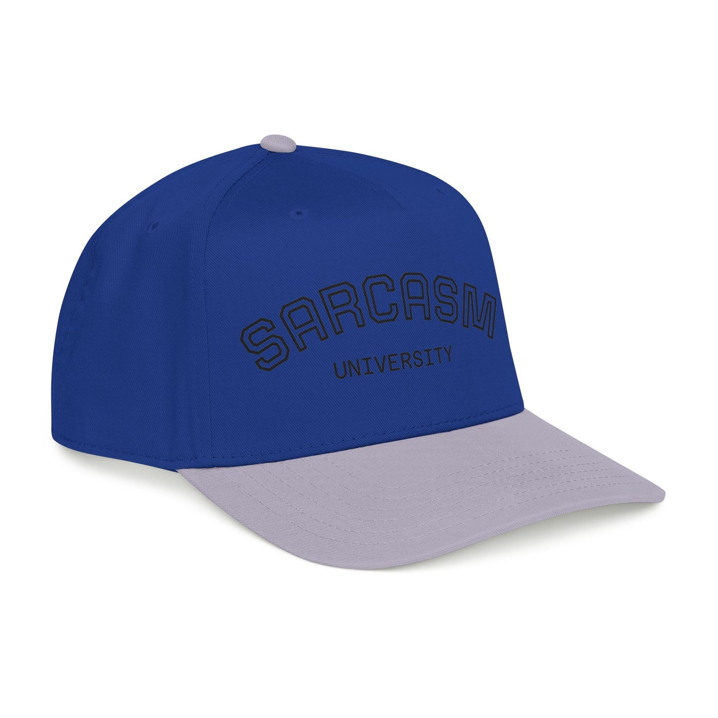 Sarcasm University Baseball Cap — Funny Embroidered Mid-Profile Hat