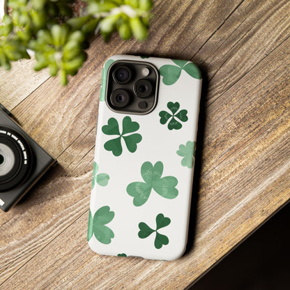 Shamrock Tough Phone Case — St. Patrick’s Day Clover Protective Cover
