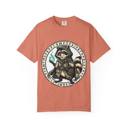 Raccoon Wizard T-Shirt – Cute Fantasy Mage Graphic Tee