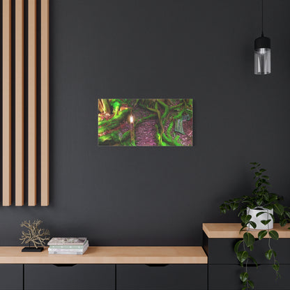 Enchanted Forest Moss Path Canvas Print — Matte Stretched Wall Art