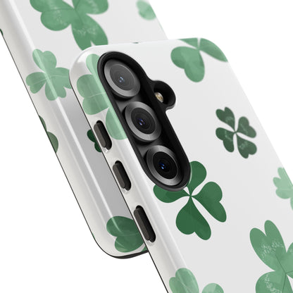 Shamrock Tough Phone Case — St. Patrick’s Day Clover Protective Cover