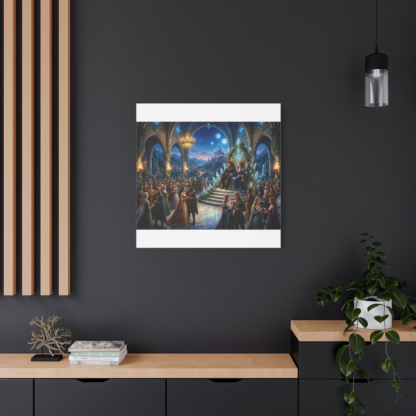 Fantasy Royal Coronation Canvas Art - Matte Stretched Wall Decor
