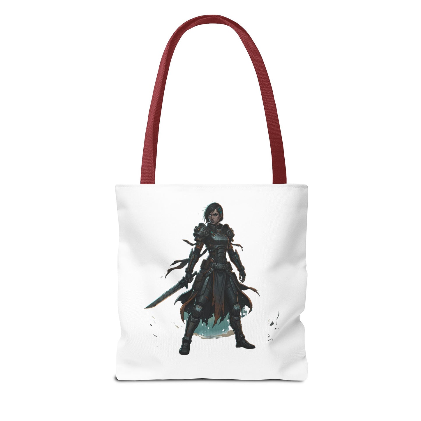 Rogue Warrior Tote Bag – Dark Fantasy Assassin Illustration