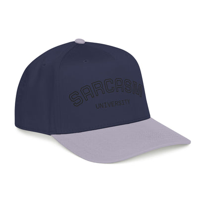 Sarcasm University Baseball Cap — Funny Embroidered Mid-Profile Hat